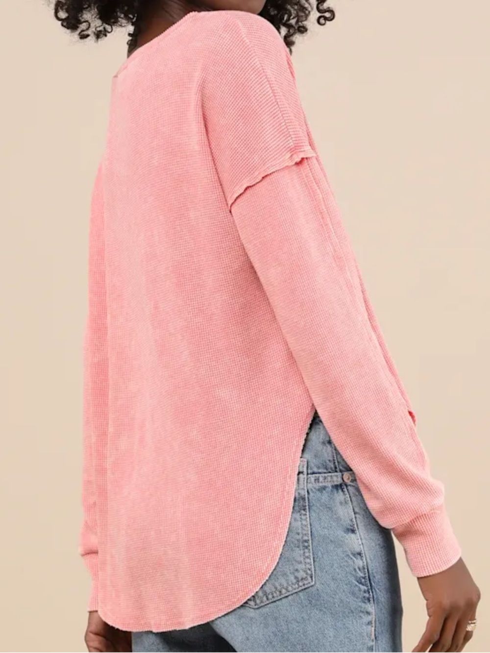 Lulus | Edgy Flirtation waffle knit top size xs